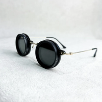 Lens Circle Thick Black